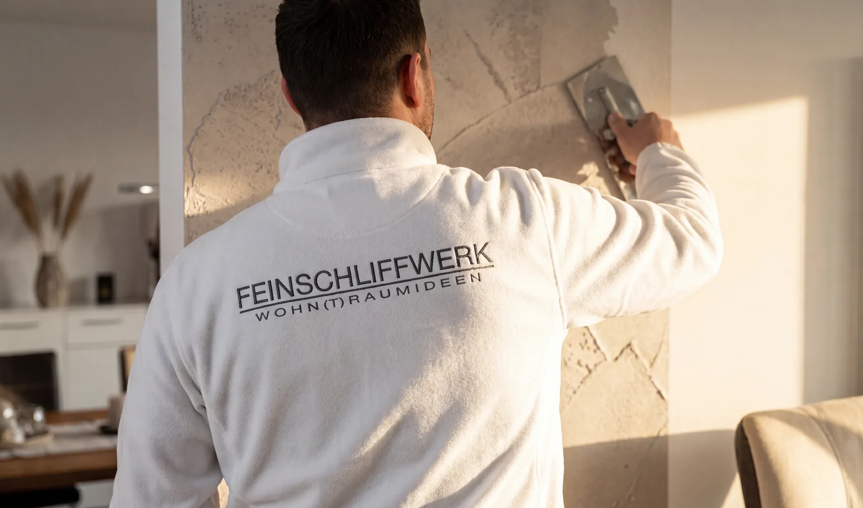 Wandgestaltung: professionelle Ausführung durch Feinschliffwerk im Raum Koblenz