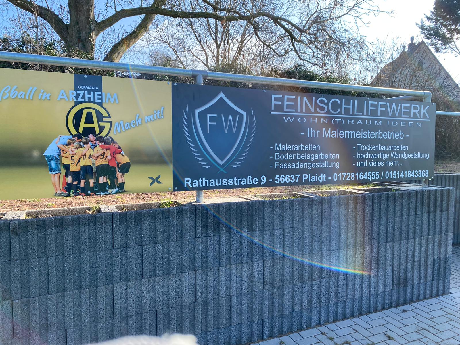 FC Germania Arzheim – von Feinschliffwerk gesponserter Fußballverein